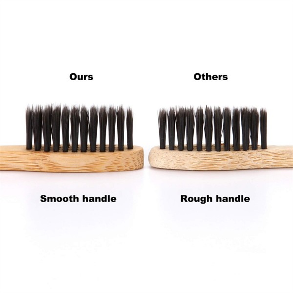 Biodegradable Eco-Friendly Natural Bamboo Charcoal Toothbrush - Pack Of 4 