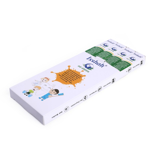Isshah Children Size Biodegradable Handle BPA Free Eco Friendly Kids Natural Bamboo Toothbrush, Pack of 4 (Germany Imported Spiral Soft Nylon Bristles)